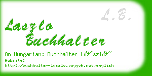 laszlo buchhalter business card